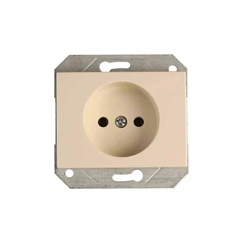 Kontaktligzda Vilma XP500 111050201209, rozete bez zemējuma, ziloņkaula