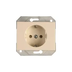 Розетка Vilma XP500 111050202209, c заземлением, слоновая кость цв.