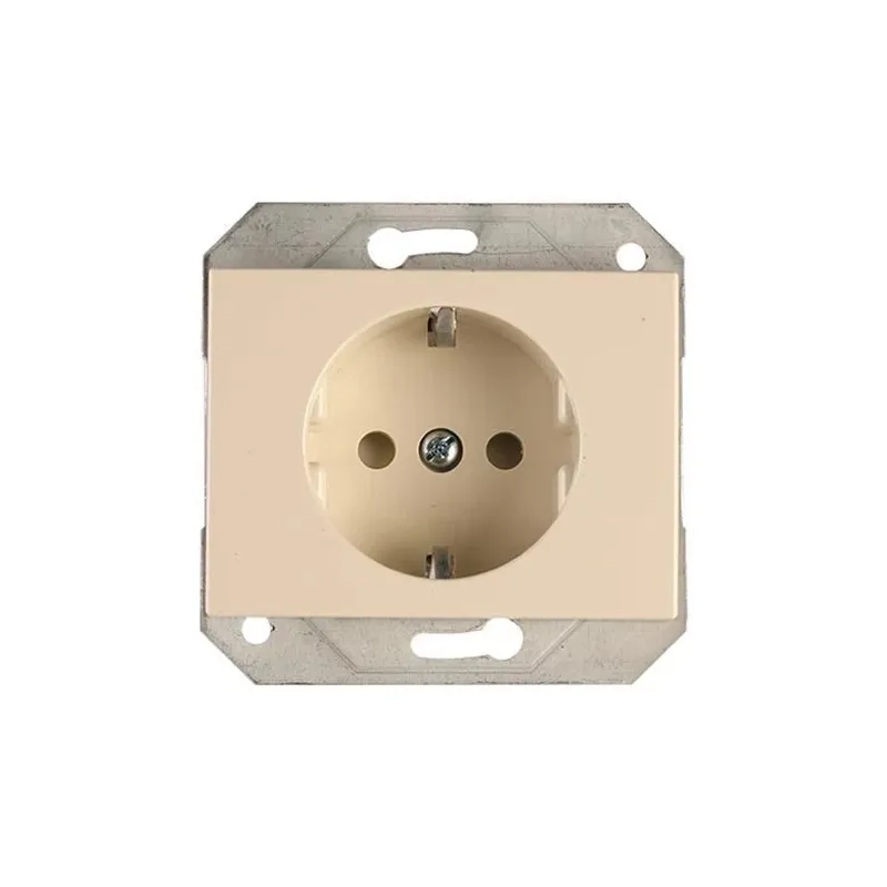 Kontaktligzda Vilma XP500 111050202209, Iezemēta rozete, ziloņkaula