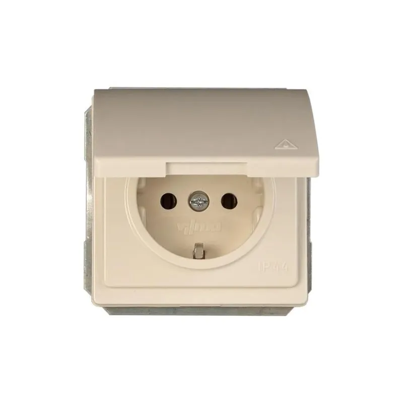 Kontaktligzda Vilma SL250 111030202207, Iezemēta rozete, IP44, ziloņkaula