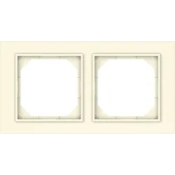 Двойная рамка Vilma QR1000 FIT LINE, слоновая кость