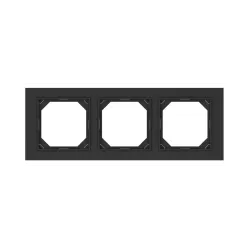 Kolmene raam Vilma QR1000 FIT LINE, matt must v.