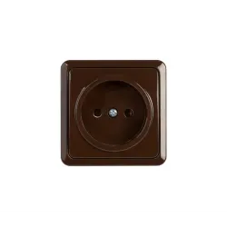 Kištukinis lizdas Vilma SL+250 RP16-001V, be įžeminimo, ruda sp.