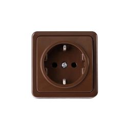Kontaktligzda Vilma SL+250 RP16-002V. Iezemēta rozete. brūna