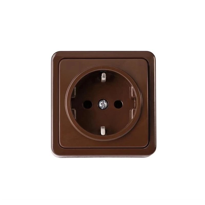 Kontaktligzda Vilma SL+250 RP16-002V. Iezemēta rozete. brūna