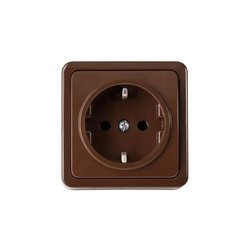 Kontaktligzda Vilma SL+250 RP16-002V, Iezemēta rozete, brūna