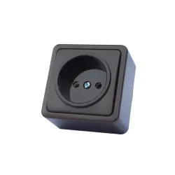 Kištukinis lizdas Vilma SL+250 RP16-001V, be įžeminimo, antracito sp.