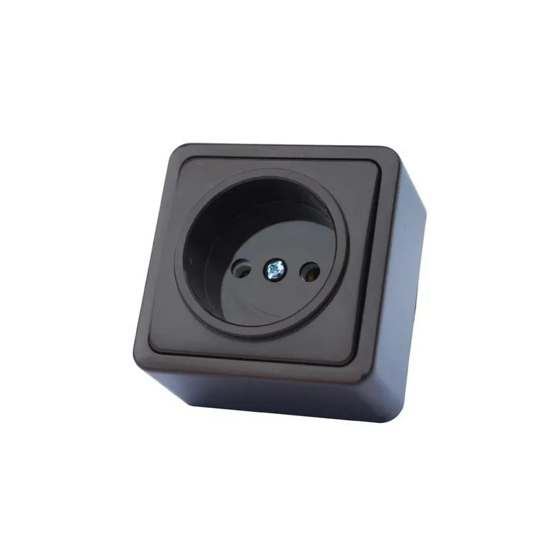 Kontaktligzda Vilma SL+250 RP16-001V, rozete bez zemējuma, antracīta krās.