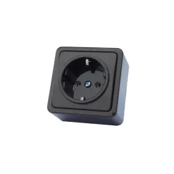 Kištukinis lizdas Vilma SL+250 RP16-002V, su įžeminimu, antracito sp.