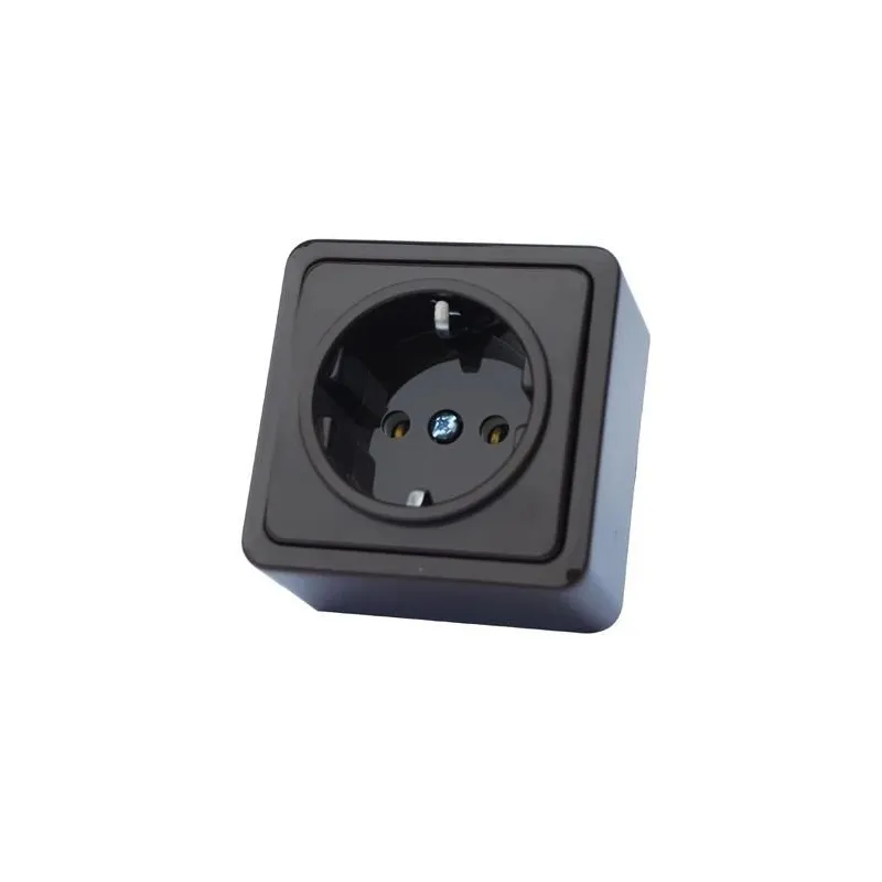 Kontaktligzda Vilma SL+250 RP16-002V, Iezemēta rozete, antracīta krās.