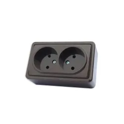 Divvietīga kontaktligzdas VILMA SL+250, antracīta krāsā