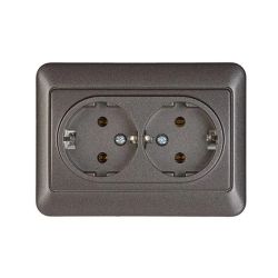 Kontaktligzda 1+1 z-k rp16-021 sl melna