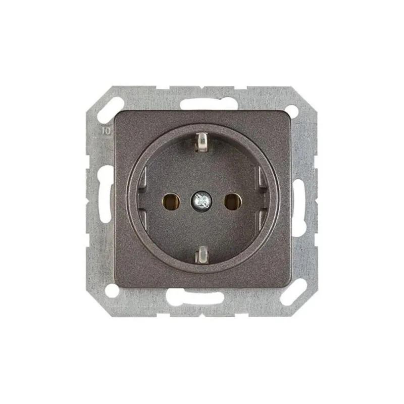 Kontaktligzda Vilma SL250 111030202709, Iezemēta rozete, antracīta