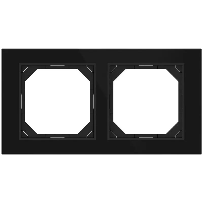 Rāmis 2PL Vilma QR1000 R02 2V, melna stikla krās.