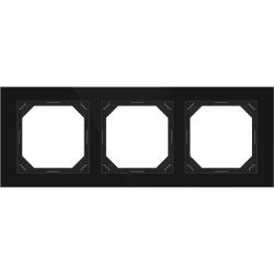 Trīsvietīgs rāmis VILMA QR1000, melns stikls