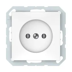 Розетка Vilma QR1000 111070201109, без заземления, белый