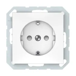 Розетка Vilma QR1000 111070202109, c заземлением, белый