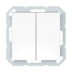 Slēdzis VILMA QR1000, 2 taustiņi, balta krāsa, IP44