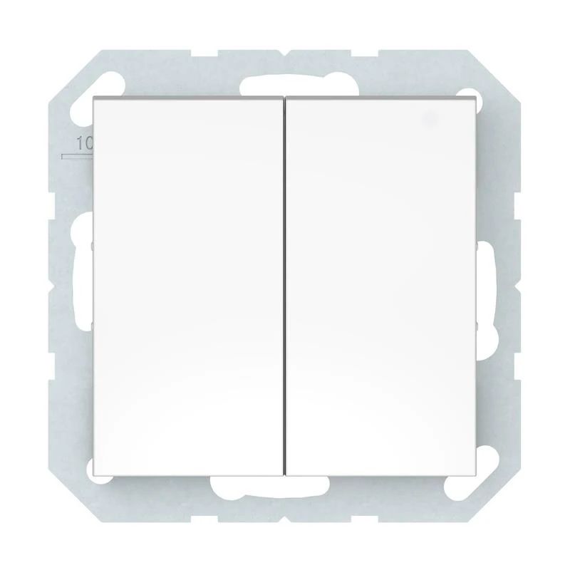 Slēdzis VILMA QR1000, 2 taustiņi, balta krāsa, IP44