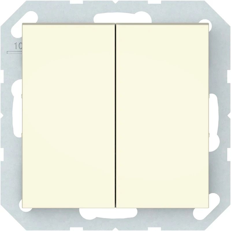 Slēdzis VILMA QR1000, 2 taustiņi, drambja kaula krāsā