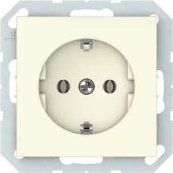 Розетка Vilma QR1000 111070202201, c заземлением, слоновая кость