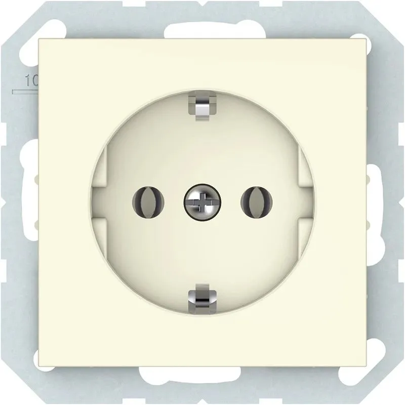 Kontaktligzda Vilma QR1000 111070202201, Iezemēta rozete, ziloņkaula