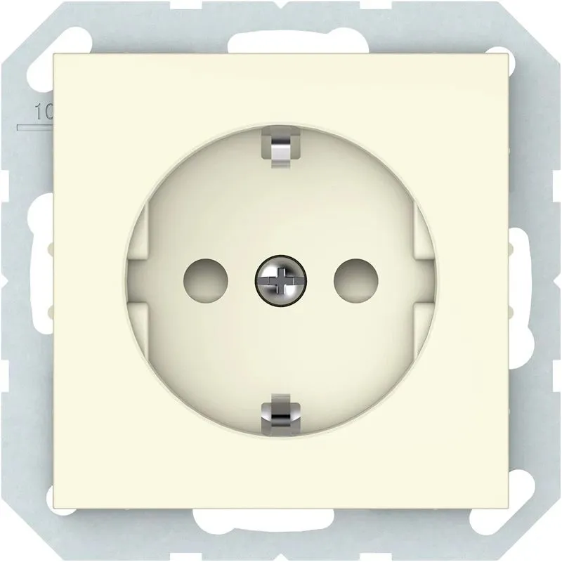 Kontaktligzda Vilma QR1000 111070202209, Iezemēta rozete, ziloņkaula