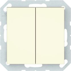 Slēdzis VILMA QR1000, 2 taustiņi, ziloņkaula krāsa, IP44