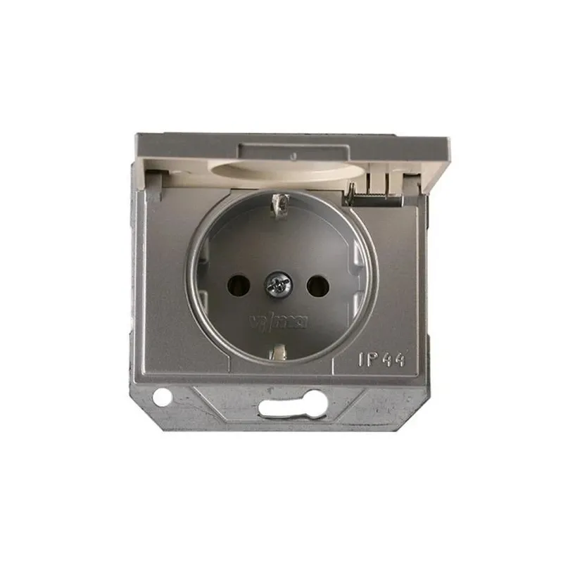 Kontaktligzda Vilma XP500 111050202907, Iezemēta rozete, IP44, metāliska