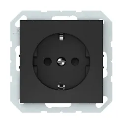 Pistikupesa Vilma QR1000 111070202709, maandusega, matt must v.