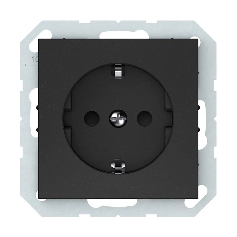 Rozete VILMA QR1000 ar īž.. mat. melnā krāsā