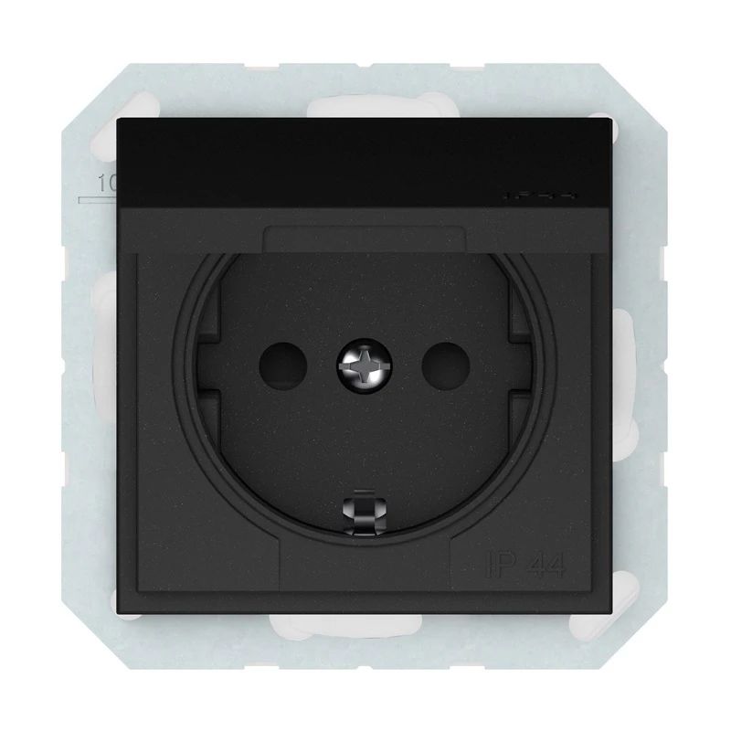 Rozete VILMA QR1000, matēta melna krāsa, IP44