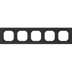 Rāmītis 5viet melns m.k. r05 qr 1000