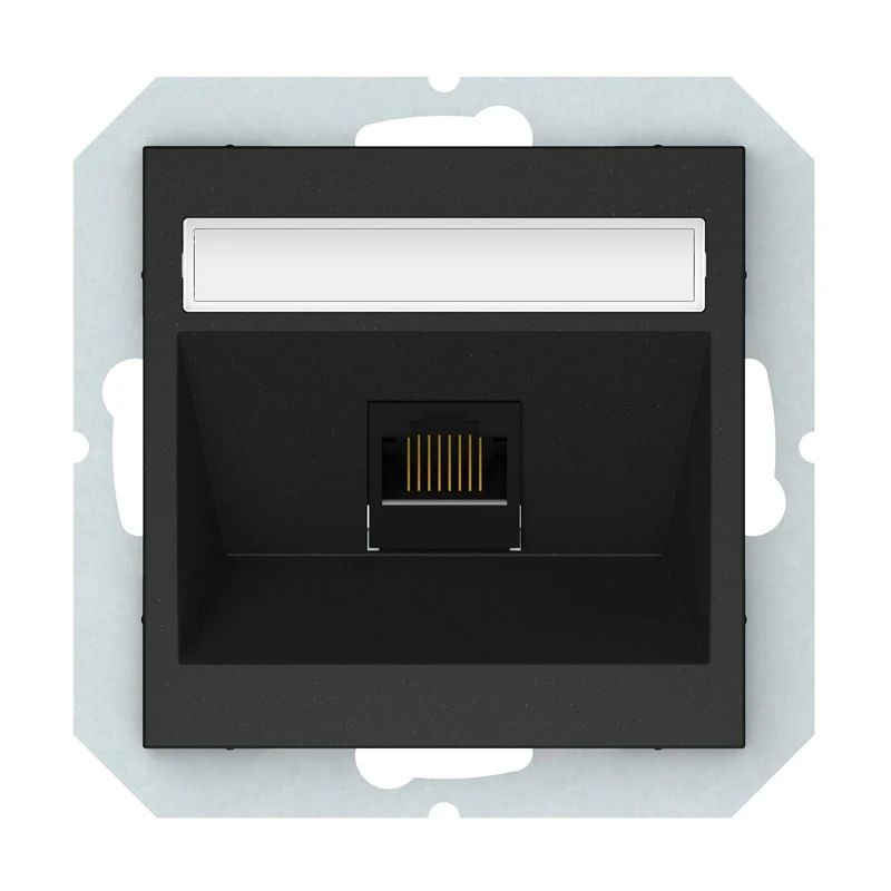 Datora ligzda VILMA QR1000, matēta melna krāsa