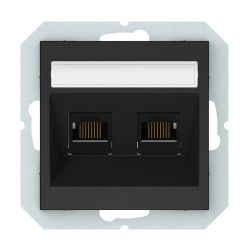 Datora ligzda VILMA QR1000, matēta melna krāsa