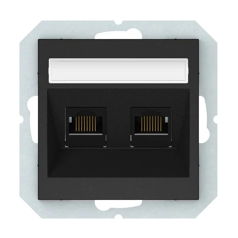 Datorligzda Vilma QR1000, matēta melna krās.