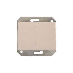 Slēdzis VILMA XP500. 2 taustiņi, balta krāsa