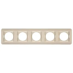 Пятерная рамка Vilma SL250, слоновая кость