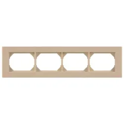 Четверная рамка Vilma XP500, слоновая кость