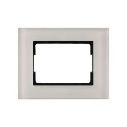 Рамка на одно место Vilma XP500, белое матовое стекло цв.