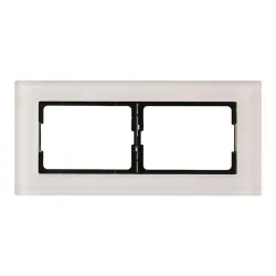 Dvivietis rėmelis Vilma XP500, baltas stiklas