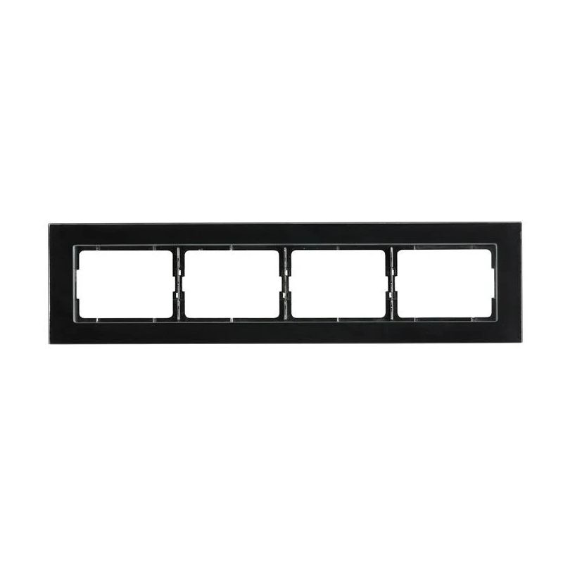 Rāmītis r04v 4viet melns stikl xp