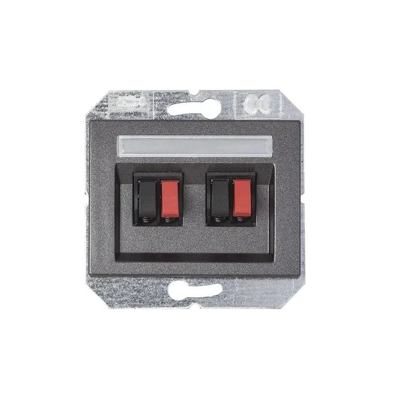 Audio skaļruņu kontaktligzda Vilma XP500, antracīta krās.