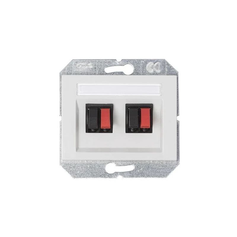 Ligzda audio 2 v. balta gl04-02 xp500