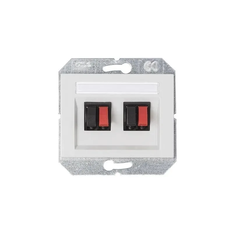 Audio skaļruņu kontaktligzda Vilma XP500, balta krās.