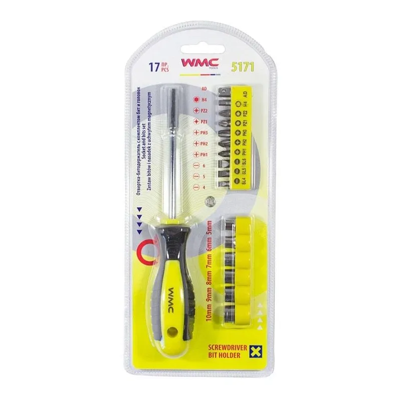 Atsuktuvų rinkinys WMC Tools 5171, 21 cm, 17 vnt.