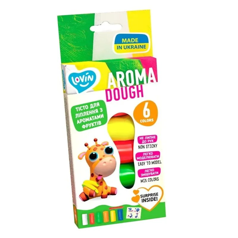 Plastilīns Lovin Aroma Dough, daudzkrāsaina