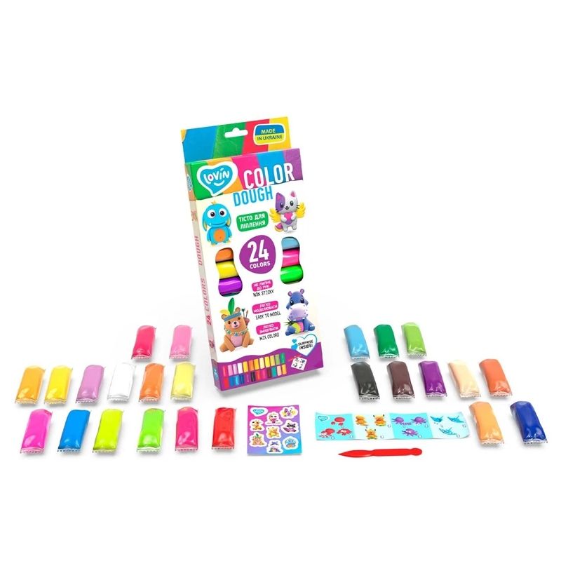 Plastilīnscolor dough set 24 krāsas