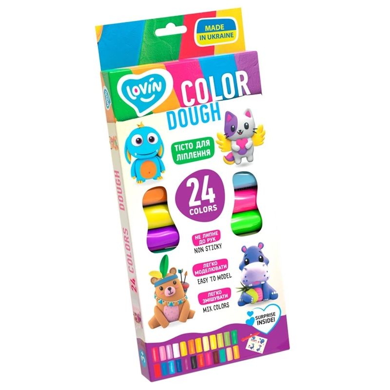 Plastilīnscolor dough set 24 krāsas