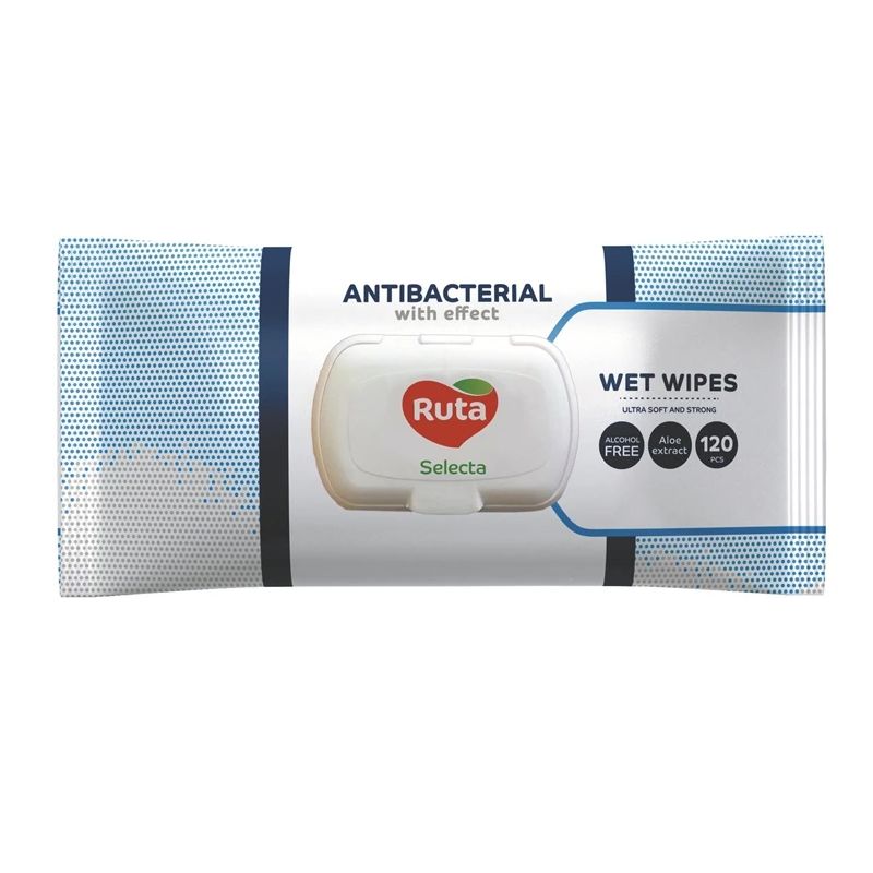 Mitrās salvetes Ruta Selecta. 1 sl. 120 gab.